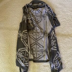 Grey tribal cardigan